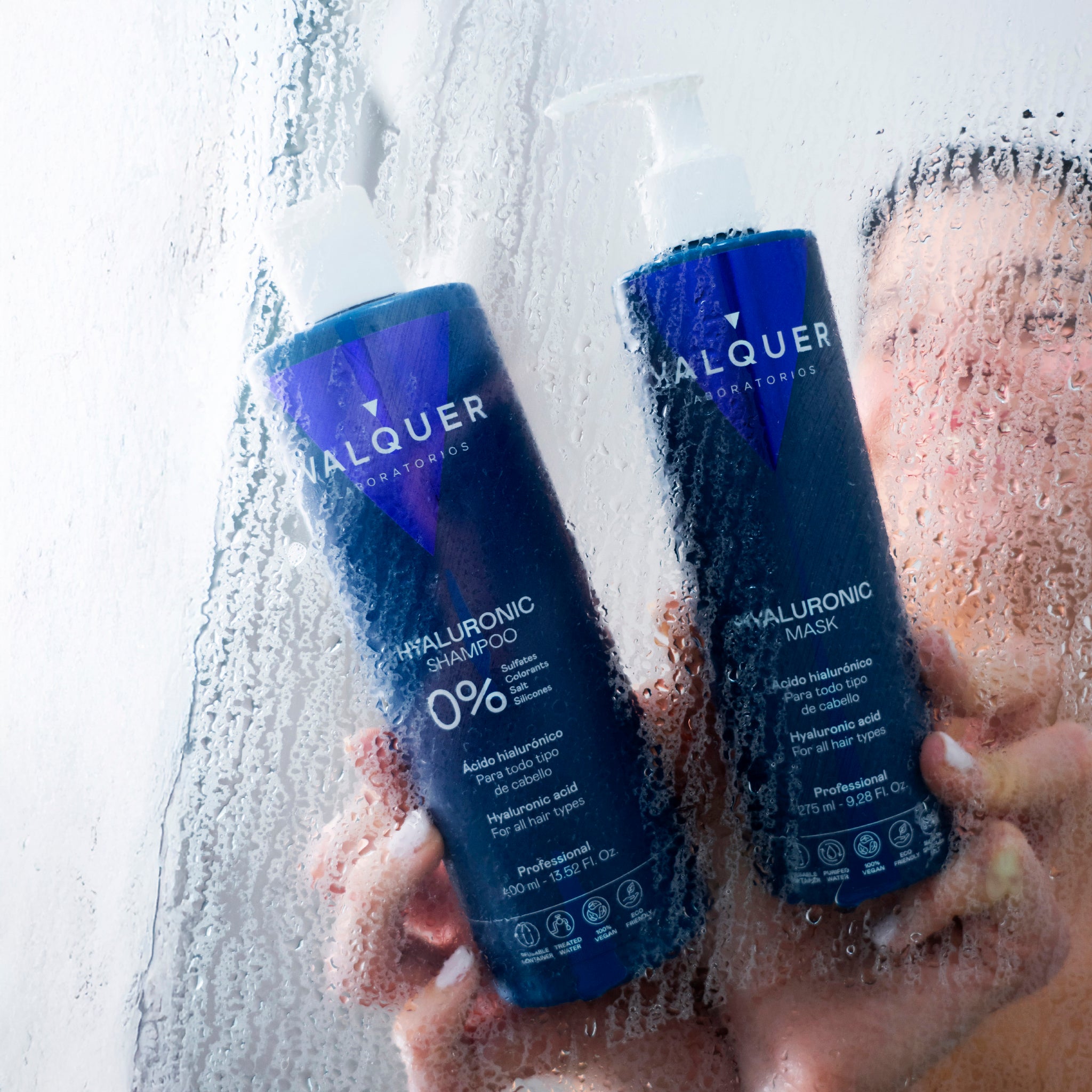 Kit Ácido Hialurónico - Champú y Mascarilla Capilar - Sin Sulfatos - 675 mL