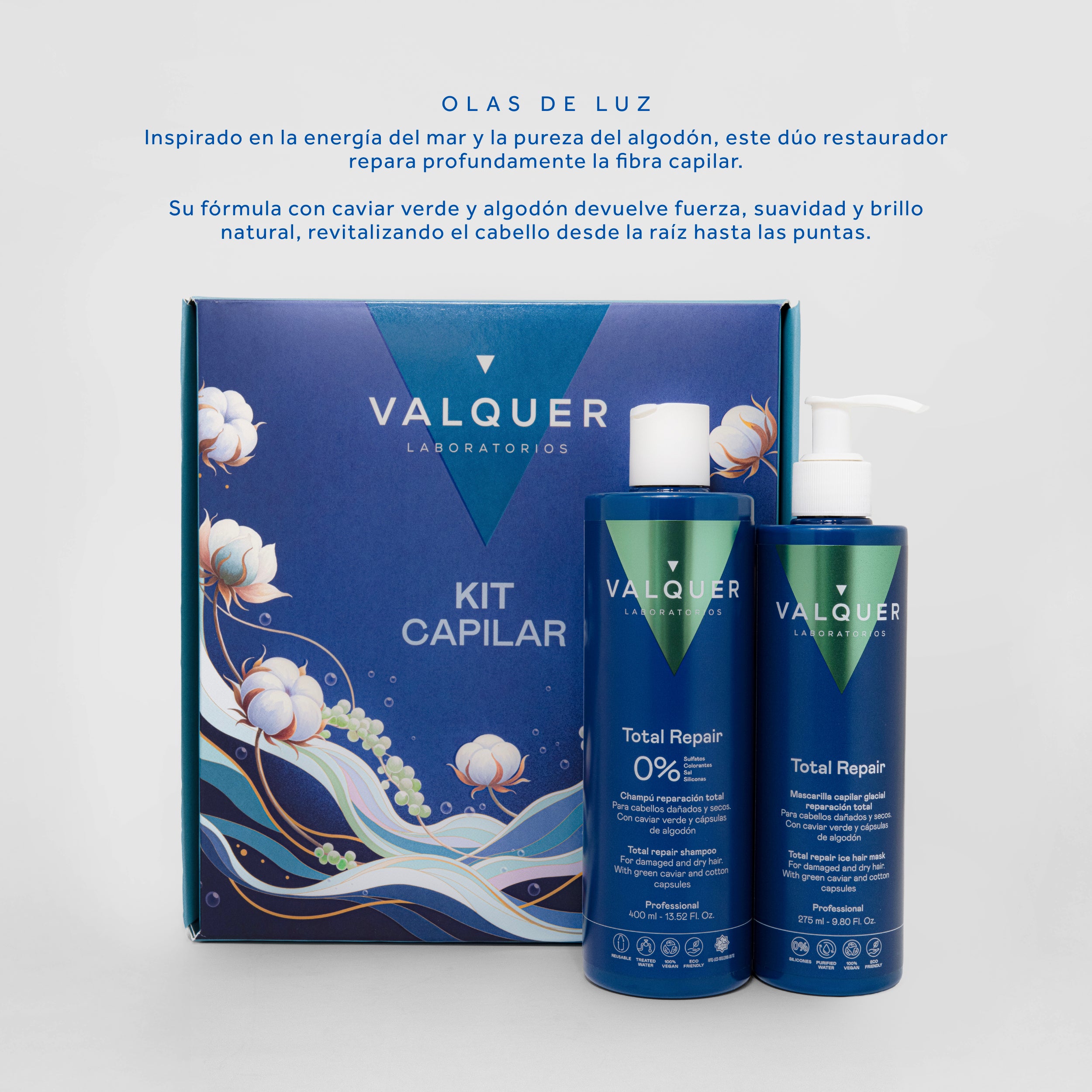 Kit Capilar Total Repair - Sin Sulfatos - 675 mL