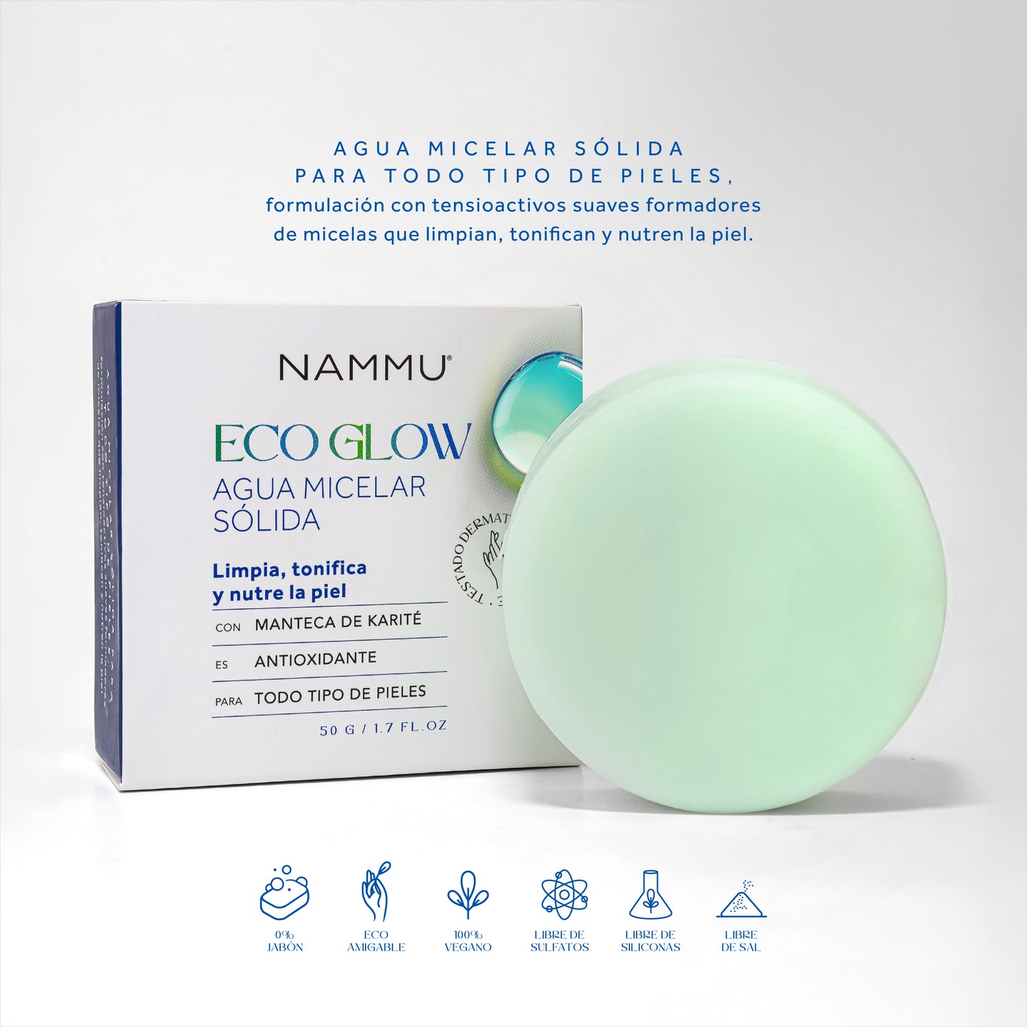 Eco Glow Agua Micelar Sólida - 50g