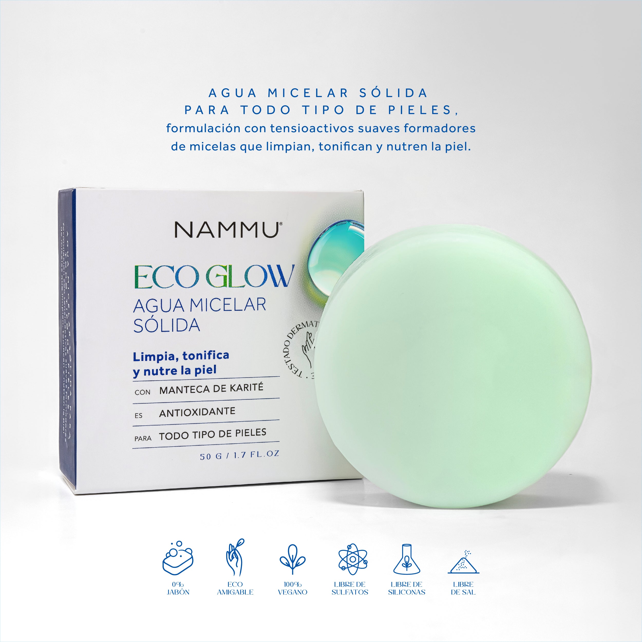 Eco Glow Agua Micelar Sólida - 50g