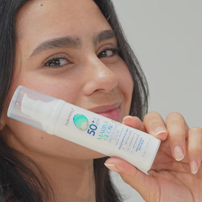 Marina Glow Protector Solar SPF 50 - Hidratante y Antiedad - 50 mL